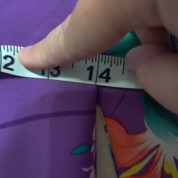 Purple 80s drop waist dress - Picture 4 of 4